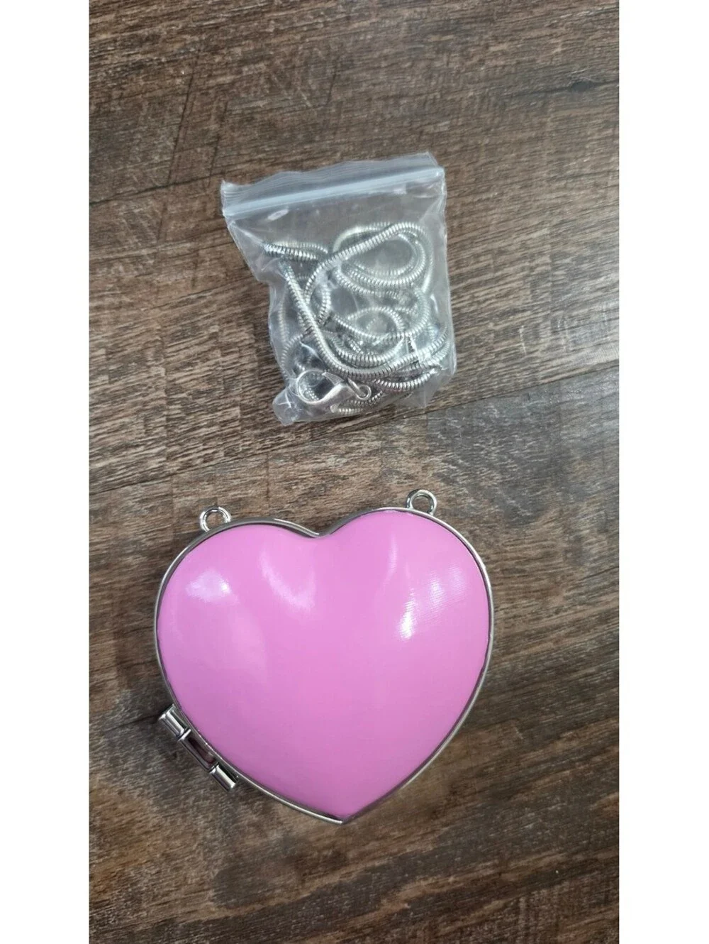 Pink Heart Shaped Mini Crossbody Bag